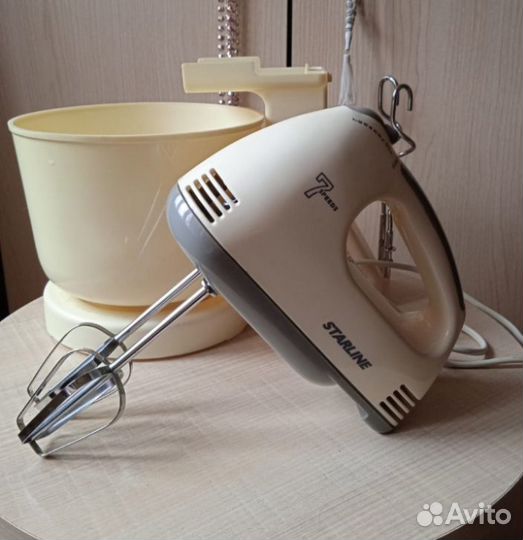 Миксер кухонный с чашей, электрический,starline