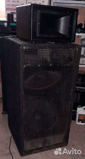 Колонки Pro-218 4100W Рупорбоксы 2шт Сабвуферы 2шт