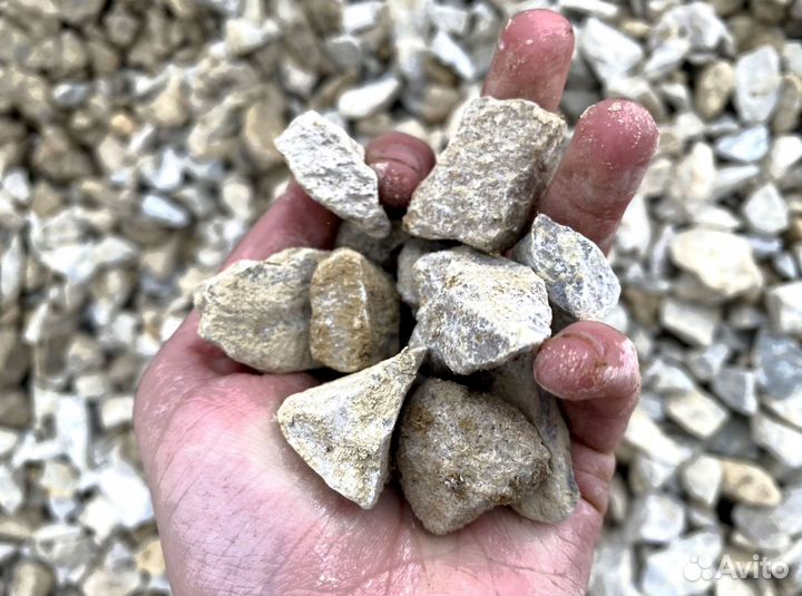 Щебень, Песок