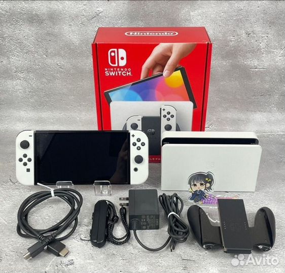 Nintendo Switch Oled White Прошитая