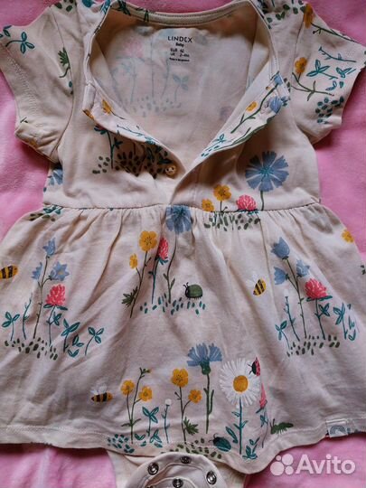 Lindex baby Платье-боди одежда для двойни