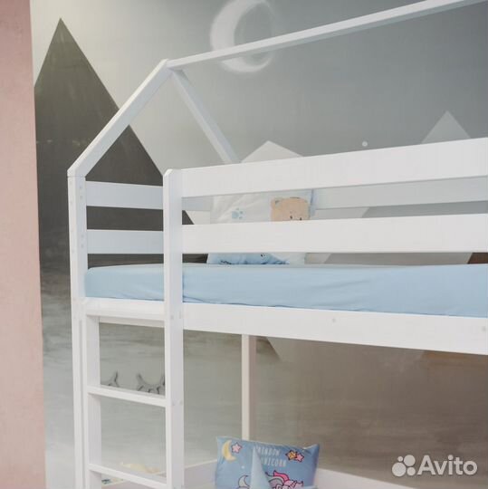 Двухъярусная кровать-домик 160Х80