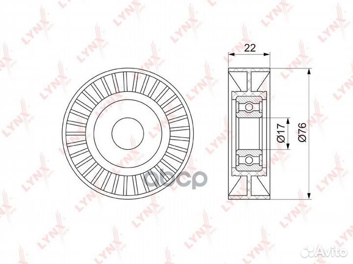Ролик натяжного механизма приводного ремня PB-5