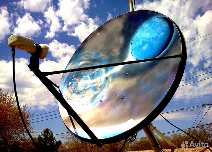 Установка спутникового тв Телекарта, МТС, Триколор