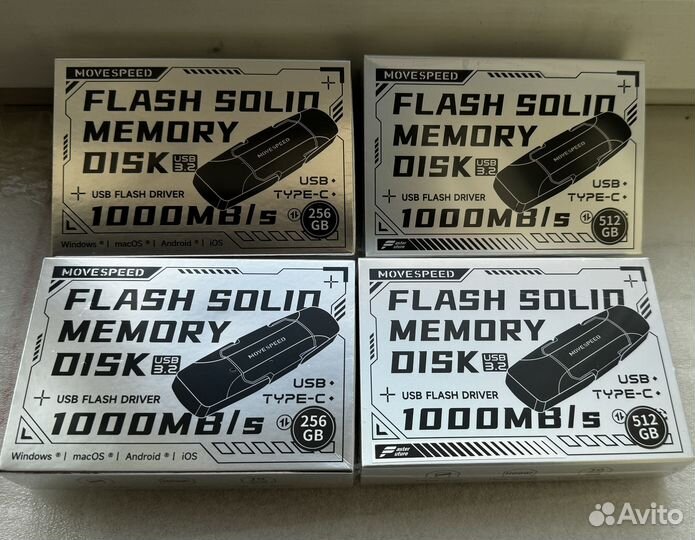 Флешка Movespeed 256Gb 1000 Мб/с