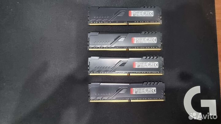 DDR 4 (HyperX Fury (4х8Gb) 3200 Mhz) - 32Gb
