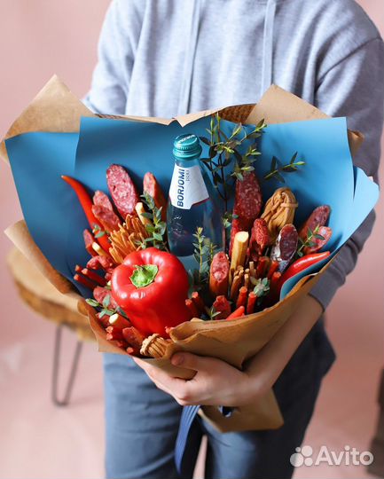 Сладкие букеты, букет из орехов, букет из сыра