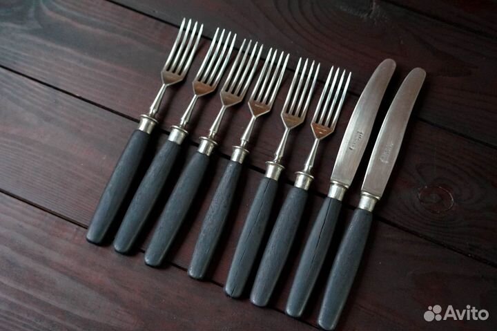 Антикварный набор столовых приборов Solingen Garan