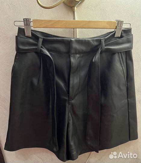 Шорты женские кожаные