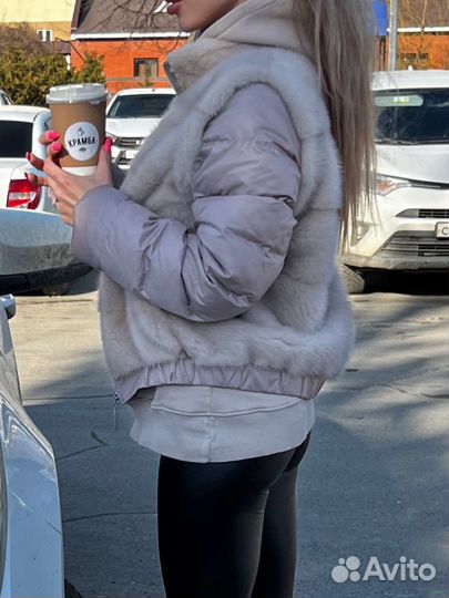 Норковая куртка. Шуба норка. Жилетка