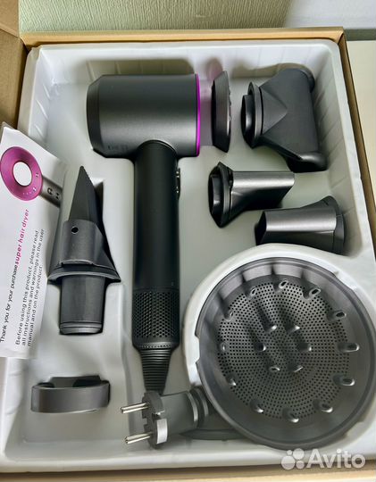 Фен dyson supersonic 7 насадрк фуксия