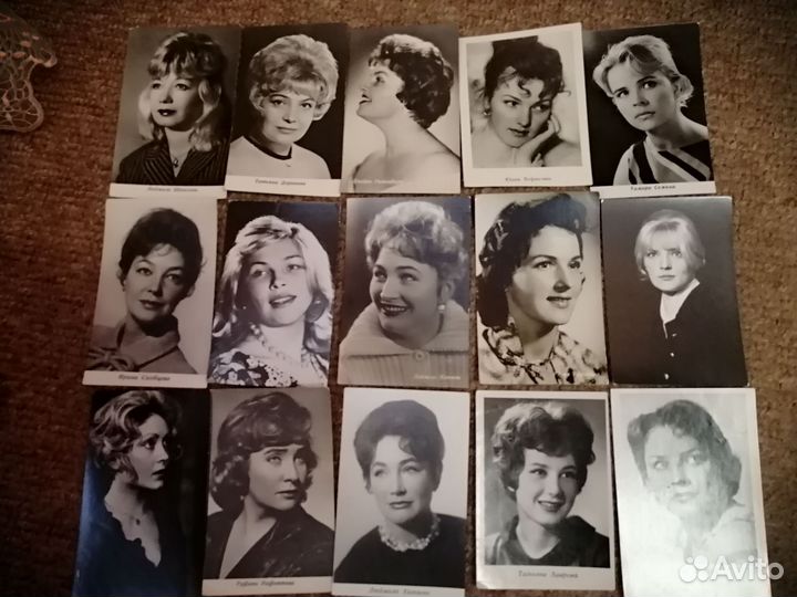 Артисты советского кино открытки