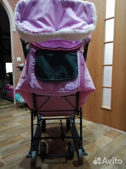 Детские санки коляска