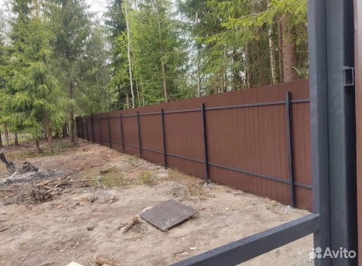 Заборы из профнастила Рабицы ворота калитки