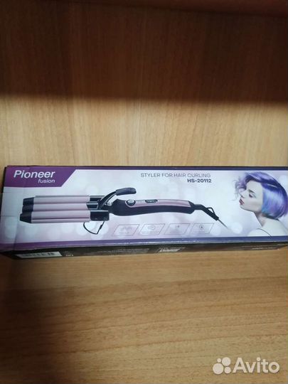 Стайлер щипцы для завивки волос. Pioneer