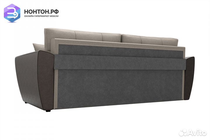 Диван выкатной Фортуна New бежевый / коричневый