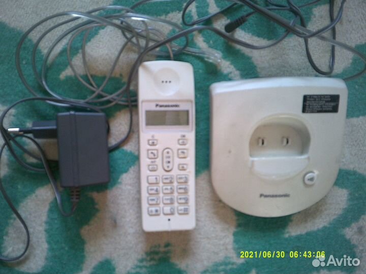 Телефон Б/У стационар Панасоник -комплект в идеале