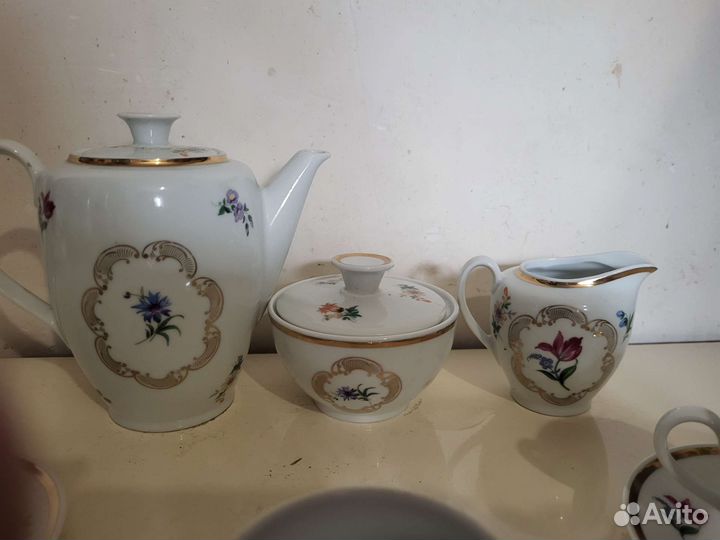 Кофейный сервиз ГДР на 6 персон