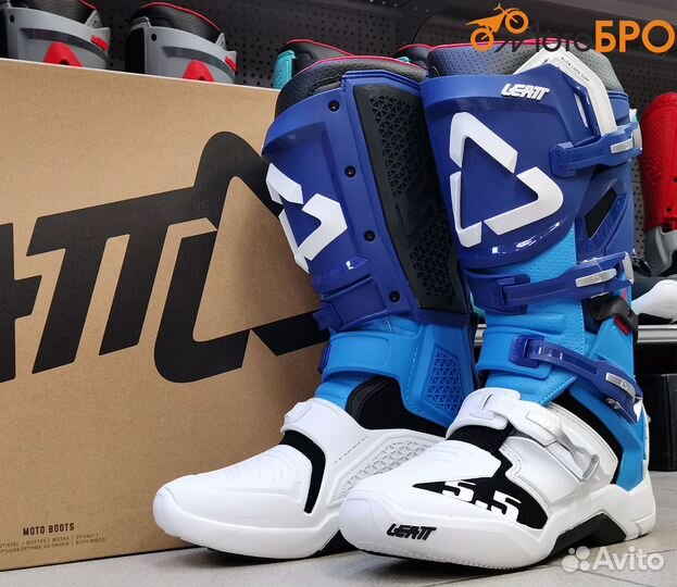 Мотоботы эндуро Leatt 5.5 синие / белые