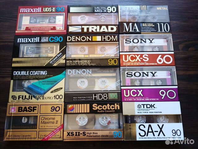 Новые запечатанные кассеты Maxell,TDK,Sony,Fuji
