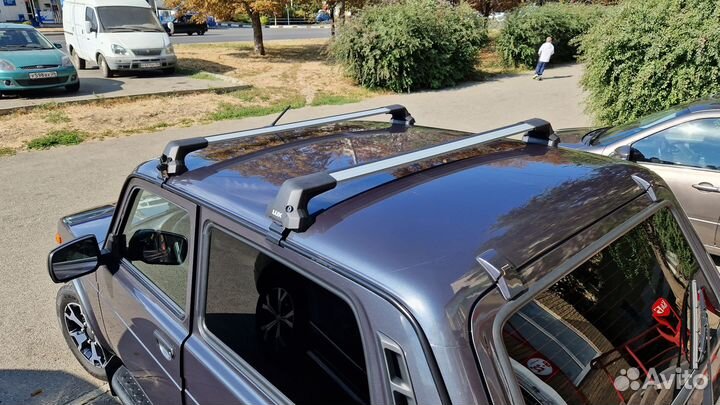 Багажник на крышу LUX city для Лада Нива, серый