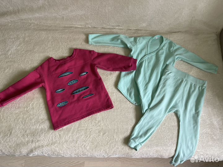 Одежда пакетом для девочки 86 92