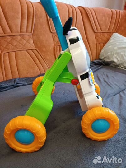 Машинка каталка толокар с ручкой
