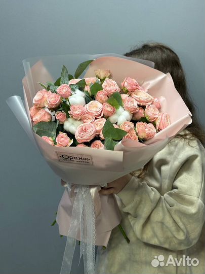 Цветы розы Букет 11 роз