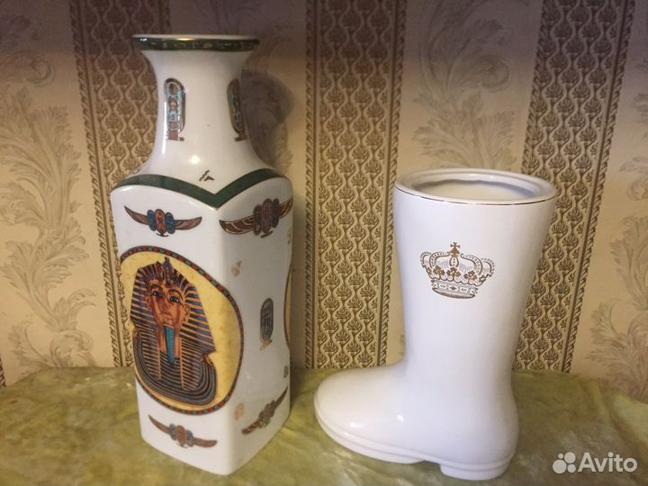 Ваза для цветов Штоф лфз Хайта Гжель