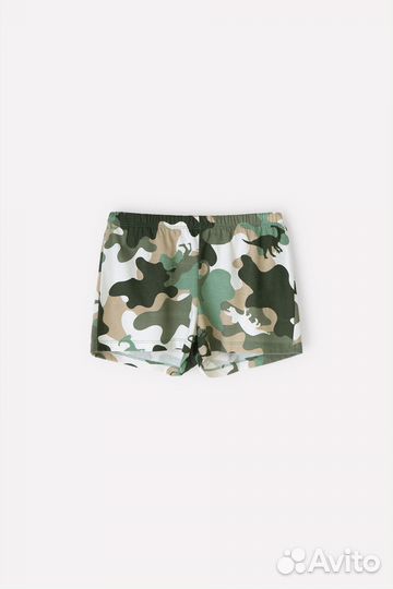 Шорты для девочки кб 400426 бежевый, камуфл (164)
