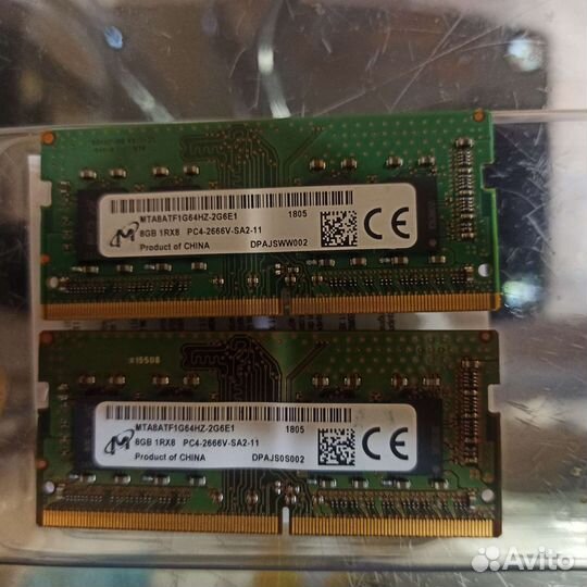 Оперативная память Micron 8 гб DDR4