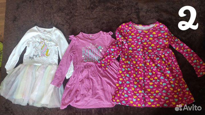 Одежда пакетом на девочку 104-110 (до роста 116см)