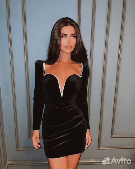 Платье бархат