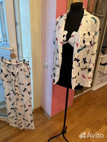 Комплект в пижамном стиле (3 предмета)