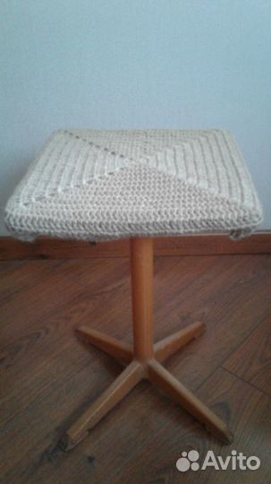 Сумка из джута. Чехол на табурет из джута