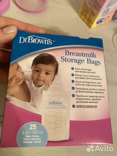 Пакеты для хранения грудного молока dr Brown’s