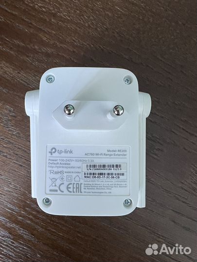 Усилитель сигнала Wi-Fi AC750 c поддержкой Mesh