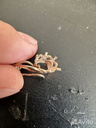 Серьги золотые 583