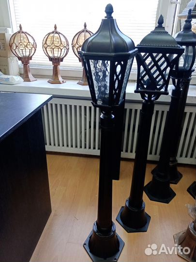 Фонарь уличный столб металл (1-2м)