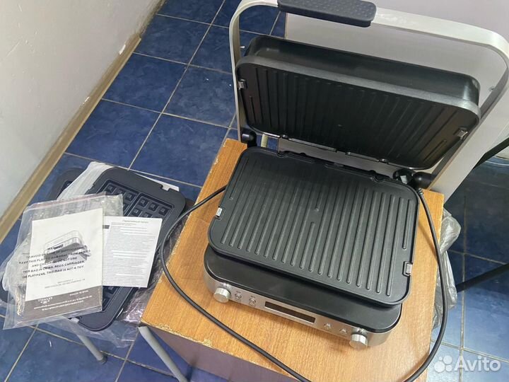 Гриль контактный электронный 3 в 1 kenwell KEN4118