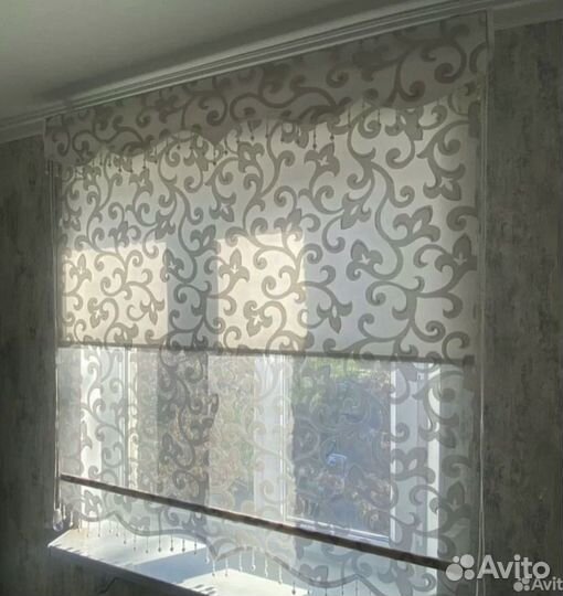 Рулонные шторы жалюзи День Ночь