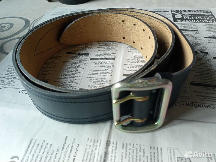 Мужской кожаный ремень