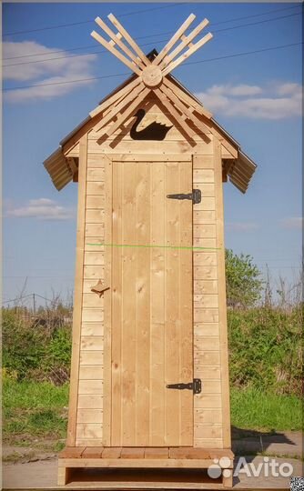 Дачный туалет деревянный ACC334