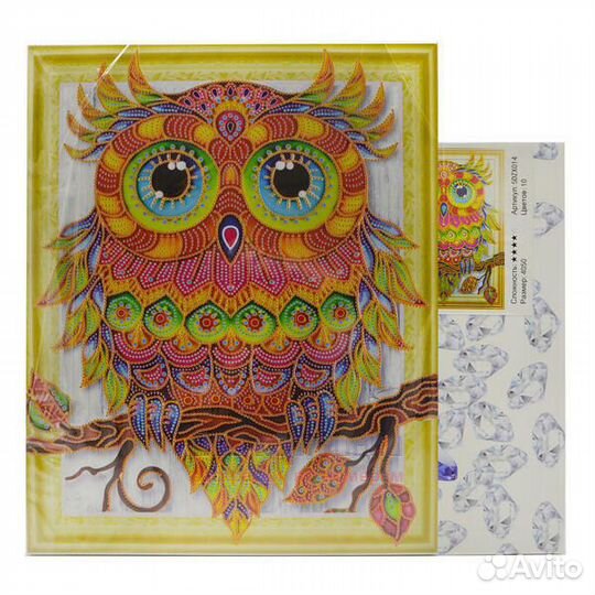 Алмазная мозаика 40x50 Яркий хамелеон в стиле поп