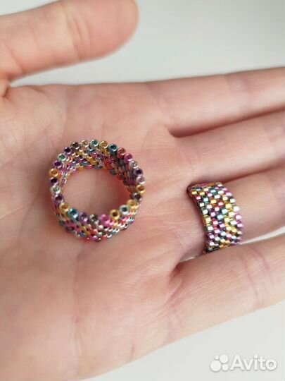 Кольцо из бисера