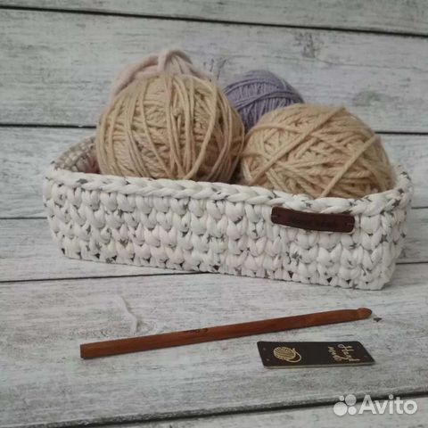 Корзинки из трикотажной пряжи