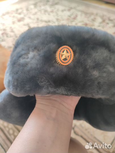 Шапка ушанка офицерская новая