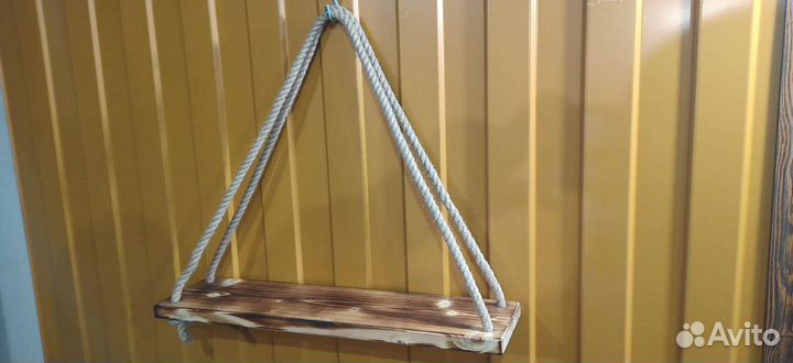 Полка навесная с канатом и крючком