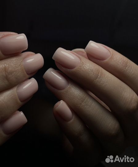 Комбинированный маникюр и покрытие, наращивание