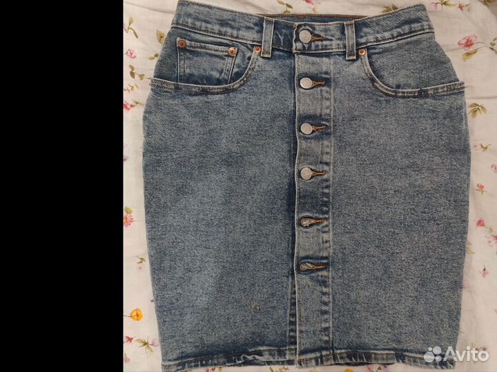 Джинсовая юбка levis